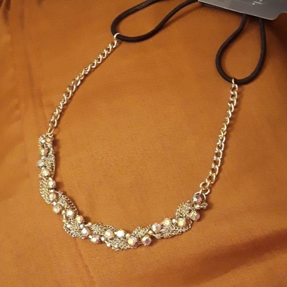 New With Tags Rhinestone Stretchy Headband.